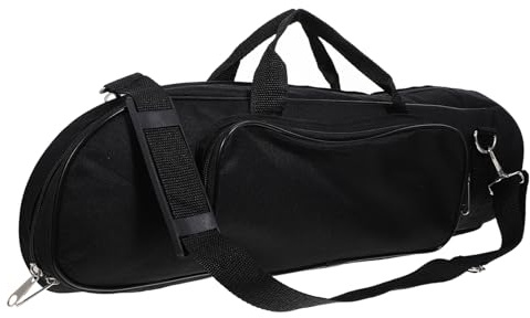 iplusmile Étui de Transport pour Trompette Noir Oxford Rembourré Sac Portable avec Bandoulière Renforcée Sac de Rangement Antichoc Résistant à Eau pour Musiciens