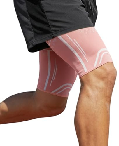NuCamper 2 Pack Manchon de Compression Cuisse pour Femmes et Hommes, Antidérapant Respirant Bandage avec Ischio-Jambiers Douleur Quadriceps Tensions Musculaires Maintien Musculaire Nerf Sciatique