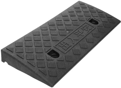 SHINEOFI Rampa di Accesso per Auto in Gomma Antiscivolo Portatile, Soglia Triangolare 6 Cm Altezza, Resistente per Gradini e Marciapiedi, per Rampe di Carico e Veicoli, Uso Domestico