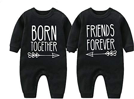 culbutomind Baby Zwillinge Strampler Body Junge Mädchen Beste Freunde Für Immer Fun Baby Geschenke Geburt Lustig Babykleidung