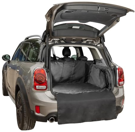 UK Custom Covers BL378 Tailored Waterproof Boot Liner Mat Black - To Fit Mini Countryman (Raised Floor - False Floor In) 2017 Onwards