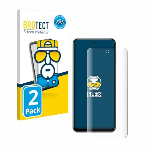 BROTECT Protector Pantalla Completa para Xiaomi Redmi Note 9S / 9 Pro 2 Unidades - 3D Curvo