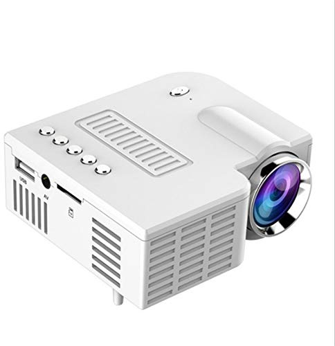 Proiettore Cellulare UC28C Mini proiettore Portatile LED Famiglia Piccolo proiettore for Bambini (Bianco) (Colore : White)