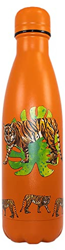 NatureVac - Tigre de Deluxebase. Bouteille gourde de voyage sous vide réutilisable isotherme pour l'eau chaude, le café, le thé