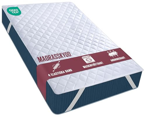 Madrassoverdrag Quiltat 90x190 cm Madrasskydd Madrassbadd Topper | Vadderat madrasskydd med elastiska hörnband, hotellkvalitet, nyfiber, Oeko-Tex-certifierat av Utopia Bedding