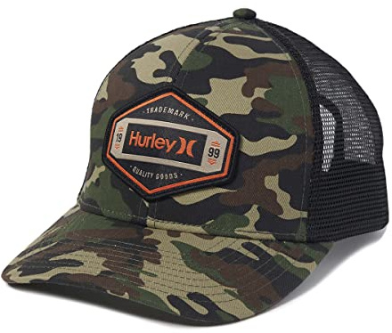 Hurley Herr M Brighton truckerkeps, kamouflage, en storlek, Kamouflage, en storlek