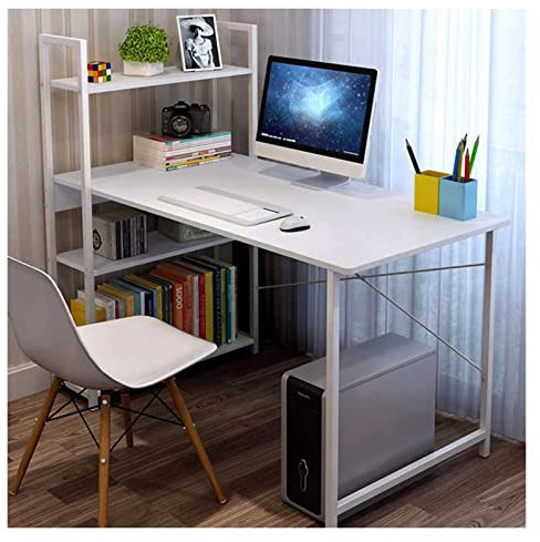 Laptop-Tisch Computertisch Modern einfacher computer Schreibtisch Desktop Einfache Haus Student Studies Desk Einfache kleine Schreibtisch Bücherregalkombinationstabelle Arbeitstisch für das Heimbüro (