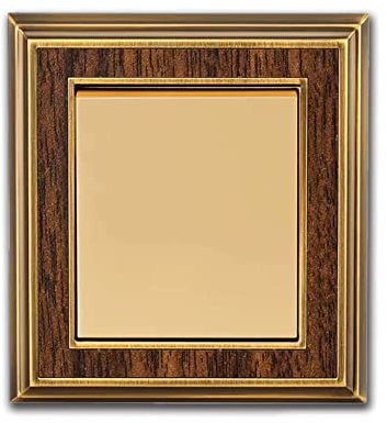 MAXEPO 1-4 Gang 2 Way Interruptor de luz de cobre Lámpara de pared 86 Tipo Personalidad Interruptor de luz de pared Bronce amarillo Interruptor de iluminación interior Estilo chino retro Interruptor b