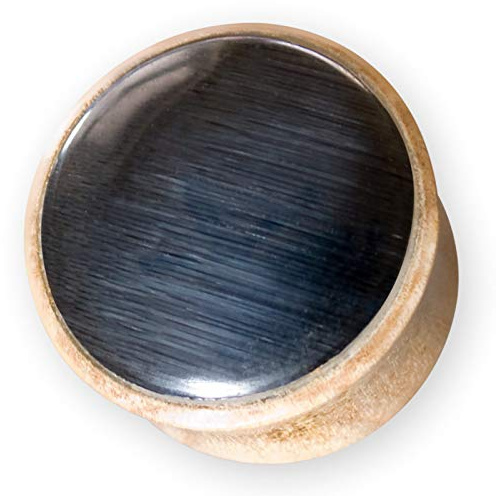 Fly Style Piercing Ohr Tunnel Plug - Ohr Piercings - Katzenauge Horn Tunnel - Holz Plug - Piercing Schmuck