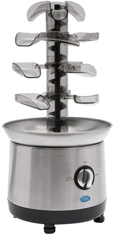 Fontaine à Chocolat 150-190W en Acier Inoxydable Fondue au Chocolat Fondue au Chocolat Fondue au Chocolat Capacité Chocolat 1,2L pour Fêtes de Famille, Mariages, Anniversaires