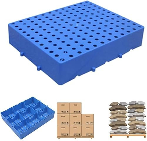 Gitterrost-Lüftungspalette Kunststoff-Palette, Leichte, atmungsaktive Gitter-Aufbewahrungsunterlage, wasserdichte, feuchtigkeitsbeständige Bodenpaletten for Supermarktgaragen und Außenschränke(50CMX40