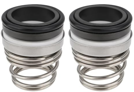 OTOTEC 2er-Set 25-mm-Gleitringdichtung für Wasserpumpen mit Einzelner Schraubenfeder Kompatibel mit 155-Umwälzpumpe für Wellen mit 25 Mm Durchmesser Umwälzpumpe für Sauberes Wasser