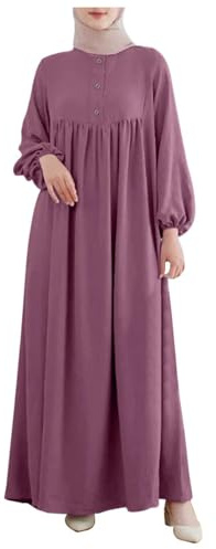 Abaya Damen Baumwolle Set Sommer Frühling Gebetskleid Burka Große Größe Für Frauen Kleidung Abaya-Set Lang Muslim Hijab-Kleid Elegant mit Kopftuch Gebetskleidung Muslimische Islam