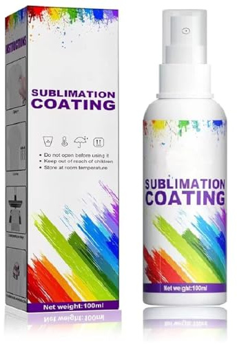 Sublimationsspray,Sublimation Coating Spray,Sublimationsbeschichtung,Sublimationsspray Für Baumwolle T-Shirt Segeltuch Handtasche,Schnell Trocknende Super-Haftung Hochglanz,100 ml