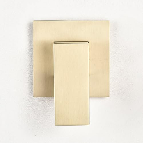 Gebürstetes Gold Badezimmer Waschtischarmatur Wasserfall Badewannenarmatur Wandmontage Einhebel 2 Loch Wasserhahn für Waschbecken - Stilvolles & Modernes Design für Luxus Badezimmer