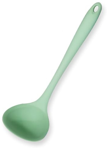 Ice Cream Scoop, Mini-Suppenkelle aus Silikon, grün, 21 x 6,5 cm