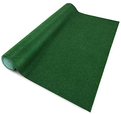 casa pura Evergreen Kunstrasen Outdoor mit Noppen - Kunstrasen Grün - Balkonteppich - Kunstrasenteppich für Terrasse & Balkon (2 m x 6 m)