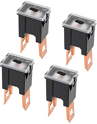uxcell Tridge Fuse 32V 80A Male Terminal Blade J Case Box for Truck 4pcs
