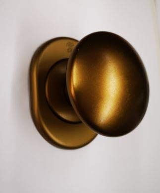 Conjunto de botones modelo Bari 5020KF4 caraza(que consiste en roseta y accesorios para un montaje correcto) Hecho en Italia Superficie bronce aluminio