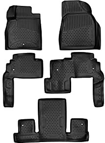3D Gummimatten Element Passgenaue Fußmatten Chevrolet Traverse/Buick Enclavebucketsitze 2009-12/2017 5tlg