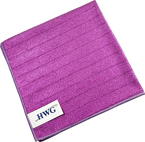 HWG® Brillant-Reinigungstuch - Mikrofaser mit Nanosilber Technologie - Violett - 40x40 cm