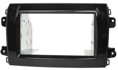 tomzz Audio 2414-101-5 Doppel DIN Radioblende HQ kompatibel mit FIAT Ducato Serie 8 ab 2021 Piano schwarz mit Gerätehalter