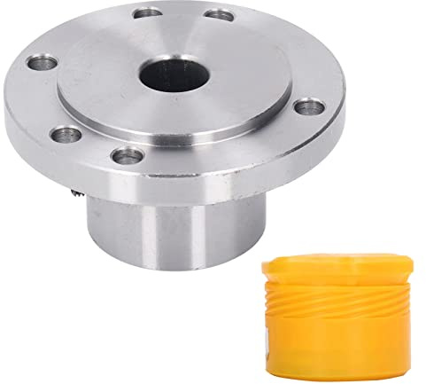 Piastra Frontale per Tornio in Acciaio Resistente per Mandrini a 6 Fori Compatibile con Torni in Legno 25 mm