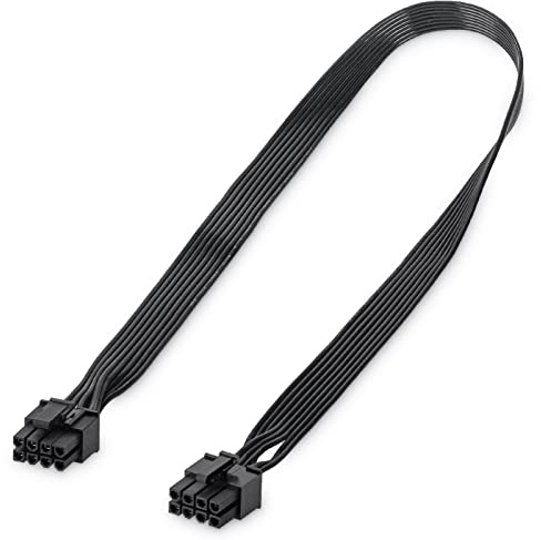 YieJoya PCIE Kabel für Corsair & Thermaltake & Rosewill Photon, PSU 8Pin Stecker auf PCIe 8Pin (6+2) Stecker Stromversorgungskabel für Corsair Modular Power Supply RM/HX/CX-M Serie
