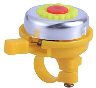 Garneck Campanello per Bicicletta Forma di Girasole Campanello e Allarme per Ragazzo Ragazza Ragazzi e Ragazze Giallo Facile da Fissare per Tutte Le Bici Scooter