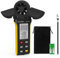 AOPUTTRIVER AP-5000K - Anemómetro higrómetro digital, 6 unidades de velocidad de viento, selección de velocidad del viento con pantalla LCD de retroceso grande MAX/MIN/AVG, medición de la temperatura,