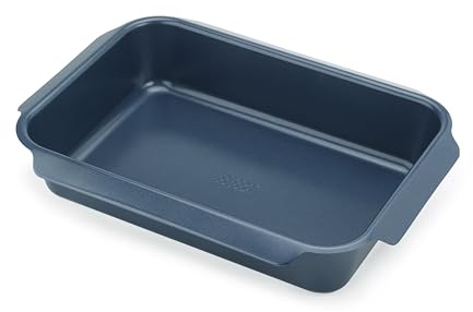 Joseph Joseph Nest Plat à Four, Revêtement Antiadhérent, Acier au Carbone, Poignées Facile à Tirer, 41cm x 30cm x 8cm Bleu