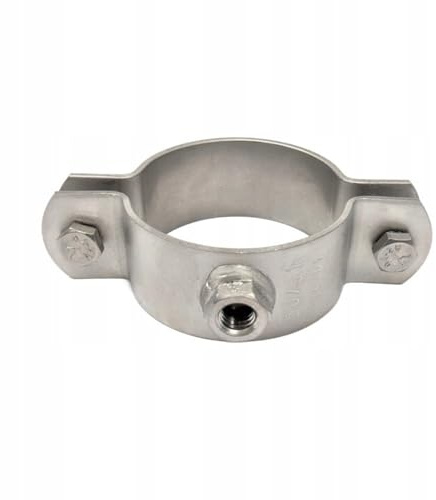10 Stück Rohrschellen Edelstahl V2A (21,3-27mm) ½ Anschlußmutter mit Gewinde M8 | Schwerer Schraubrohrschellen | Rohrhalterung