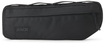 AEVOR Rahmentasche, Fahrrad, Rennrad, wasserabweisend, Herren, Damen, Ausflug, Reise, Tour, Frame Bag Black Eclipse, 2 L Volumen, 2 Innentaschen, nachhaltig