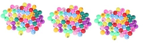 BESPORTBLE 3er-Sets Sortiertes Tischtennis Aus Pp 40 Mm Nummeriert Pong Für Spiele Leicht Zu Erkennen Leuchtende Farben Für Partydekorationen 50 Stück X 3