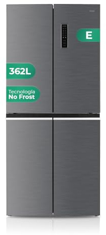 SVAN Frigorífico Combi 4 Puertas Inox S418800ENFX. Capacidad 362 Litros, No Frost, Multi AirFlow, Bajo Nivel Sonoro, Eficiencia Energética Clase E