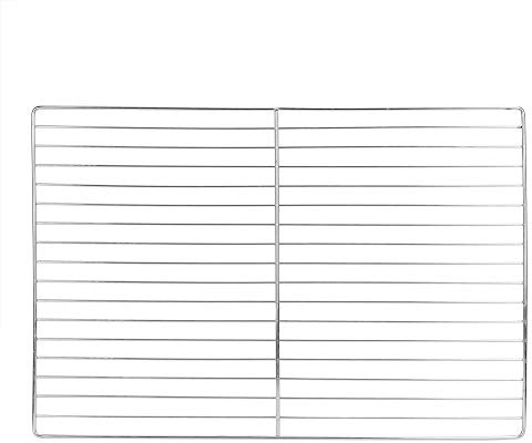 Wnvivi Stainless Steel BBQ Grill,30x45cm Barbecue Mesh Grill Net,Non Stick BBQ Rack,Iron Barbecue Mesh Mat for Large BBQ Oven(30x45cm)