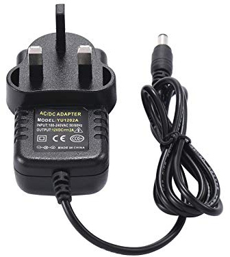 COLM 12V 2A Power Supply Adapter AC Adaptor 100-240V 50-60HZ DC 12V 2amp 24W UK Adapter Driver Transformer for LED Strip Lights CCTV Camera ADSL