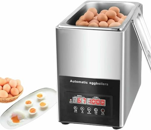 ASerZenith Commercial Electric Automatic Egg Boilers, Hot Spring Boiled Egg Machine, Egg Cooker, Warm Water Egg Boiling Machine