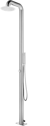 Tidyard Skimmer Piscine Hors Sol,aspirateur Piscine Hors Sol Douche de Jardin 225 cm Acier Inoxydable