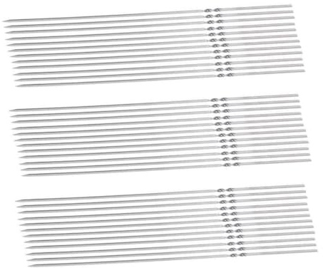 SUPVOX 50 pezzi Spiedini Barbecue in Spade Larghe e Resistenti Riutilizzabili per Carne per Barbecue Allaperto e