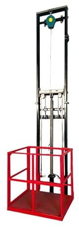 Montacargas Ascensor eléctrico con riel guía, Plataforma elevadora pequeña, almacén, Muelle, sótano, Ascensor Simple Plataforma De Elevación