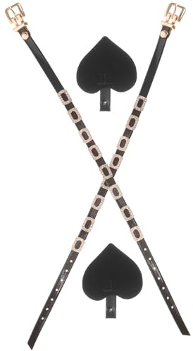 SUPVOX Cinturini Anti-allentamento per Tacchi Alti in Pu Strass, Regolabili per Tallone, Accessori Decorativi per Scarpe da Donna, per Camminare Sicurezza e Comfort