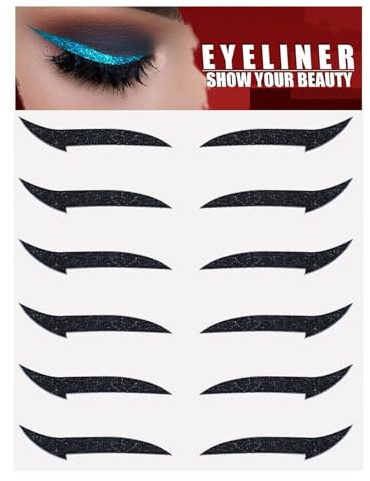 Nudorpn ögon-make-up klistermärken | 6 par självhäftande långvariga ränder att klä ut, ögonklistermärken smink | för festivaler, halloween, bröllop, fester, scenföreställningar, cosplay,