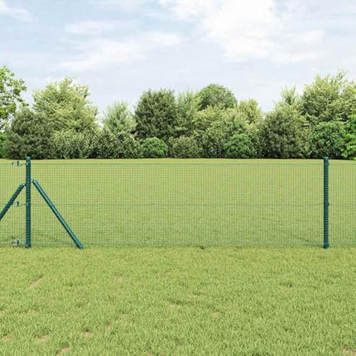 Recinzione metallica saldata verde, 0,6 x 50 m, resistente, con griglia per arvicole, rete per voliera, griglia per topi, griglia da giardino, per esterni e terrazze
