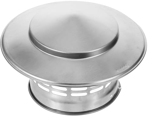 LAPYAPPE Stainless Steel Chimney Cover Rain Roof Cap Metal Chimney Flue Cowl Prevents Rainwater Entering Wood-Burning Stove Outdoor Use
