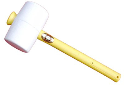 Thor 61-957WFG White Rubber Mallet (90 deg Shore A Fibreglass Handle)