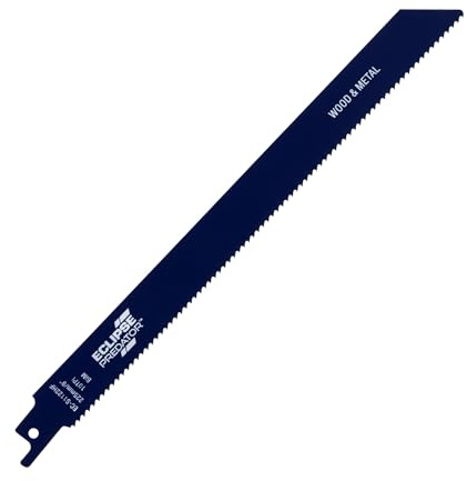 Eclipse Professional Tools EC-S1122HF Predator Bi-Metal 225mm x 10TPI Reciprocating Saw Blades for Cutting Wood & Metal (Pack of 5)