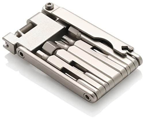 CECO USA 13 Function Bike Tool with Chain Breaker, Bicycle Multi Tool, Ultra Slim, Compact Pocket Sized, Lightweight, High Strength CR-V 6150 Tool Steel, Easy To Carry, Case Pouch Included, Road