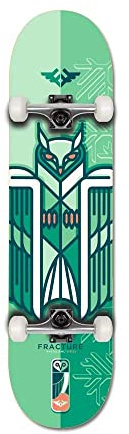 Fracture x Jono Wood Factory Skateboard, 21 cm, Grün