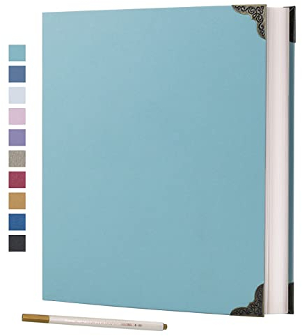 Vienrose Fotoalbum Selbstklebend 40 Seiten Hardcover mit DIY Scrapbooking Kit 3 Ringe Papier Scrapbook für Liebhaber Freunde Kinder Jahrestag Hochzeit Geschenk